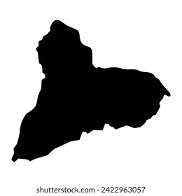 Tacuarembo Department map, administrative division of Uruguay. Vector illustration.