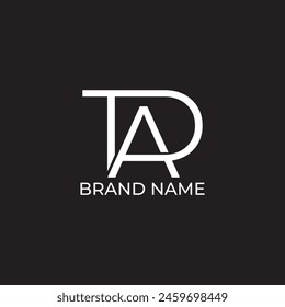 TAD initial letter logo for company