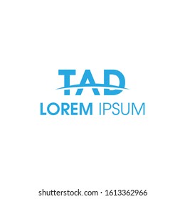 TAD logo simple and illustration