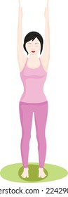 Tadasan, Upward Hand Stretch Pose, Upward Salute, Raised Hands Pose
