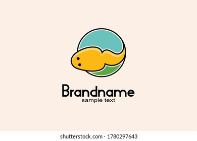 Tadpole design concept, environmental and biological logos.