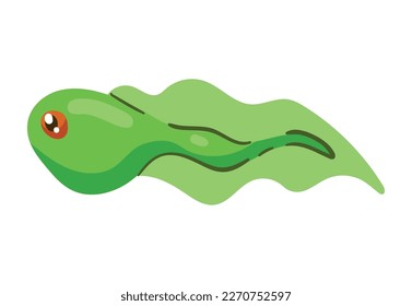 tadpole frog amphibian comic character