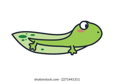 tadpole frog amphibian comic character