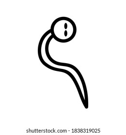 tadpole icon or logo isolated sign symbol vector illustration - high quality black style vector icons
