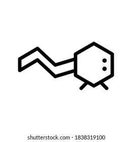 tadpole icon or logo isolated sign symbol vector illustration - high quality black style vector icons
