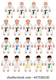 Taekwondo belts ranking