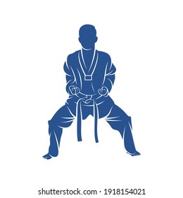 Taekwondo design vector illustration, Creative Taekwondo logo design concepts template, icon symbol