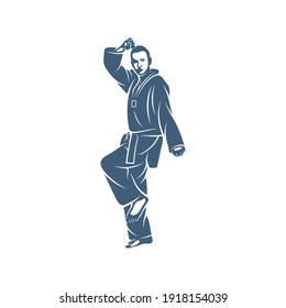 Taekwondo design vector illustration, Creative Taekwondo logo design concepts template, icon symbol