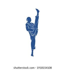 Taekwondo design vector illustration, Creative Taekwondo logo design concepts template, icon symbol