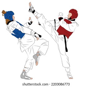 Taekwondo Fight Wallpaper For Club 