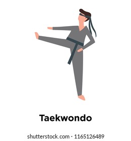Taekwondo icon vector isolated on white background, Taekwondo transparent sign , human illustrations , human illustrations