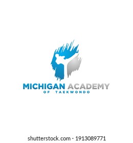 taekwondo logo design eps 10