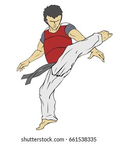 Taekwondo. Martial art