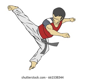 Taekwondo. Martial art