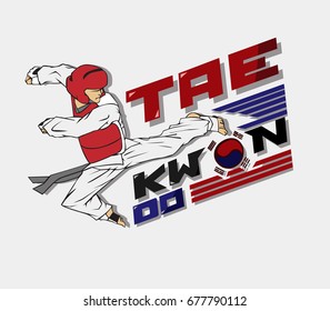 Taekwondo Martial Art Stock Vector (Royalty Free) 676020268 | Shutterstock