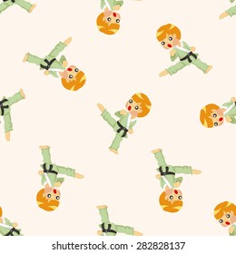 Taekwondo ,seamless pattern