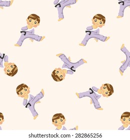 Taekwondo ,seamless pattern