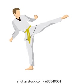 Taekwondo sport athlete.