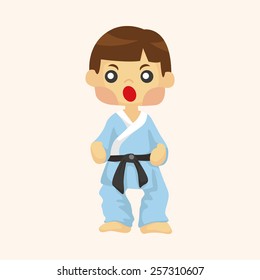 Taekwondo theme elements