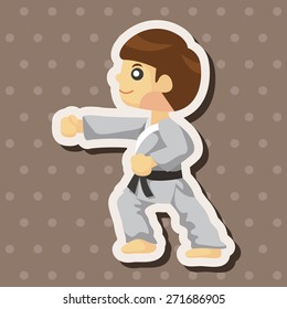 Taekwondo theme elements