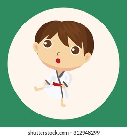 Taekwondo theme elements