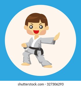 Taekwondo theme elements