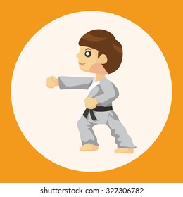 Taekwondo theme elements