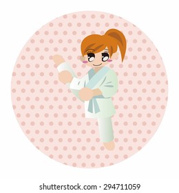 Taekwondo theme elements vector,eps