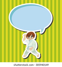 Taekwondo theme elements vector,eps