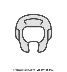 taekwondo-helmet icon vector illustration style