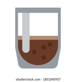 taepot con café Icono Icono Icono Ilustración vectorial