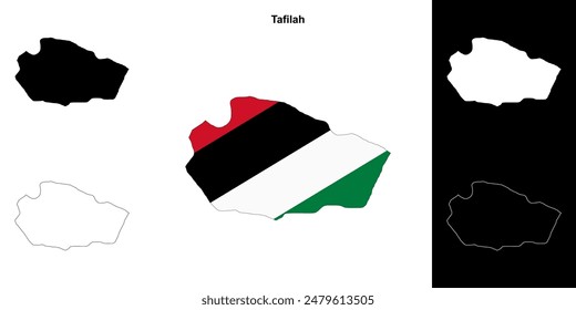 Übersichtskartenset des Gouvernements Tafila