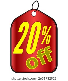 tag with 20% discount for multiple uses