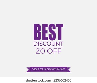 Tag 20% off. Special discount, super discount.