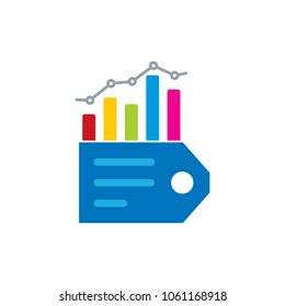 Tag Analytic Logo Icon Design