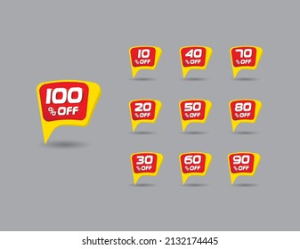 Tag Balloon Discount Off set