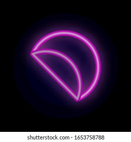 Tag, banner, for text, post, circle color neon icon. Simple thin line, outline vector of tag icons for ui and ux, website or mobile application