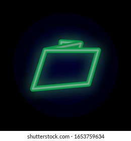 Tag, banner, for text, post color neon icon. Simple thin line, outline vector of tag icons for ui and ux, website or mobile application