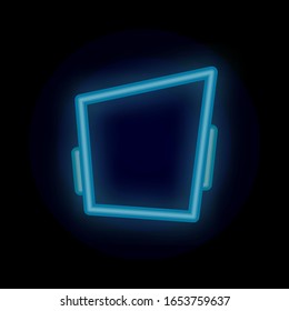 Tag, banner, for text, post color neon icon. Simple thin line, outline vector of tag icons for ui and ux, website or mobile application