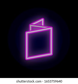 Tag, banner, for text, post color neon icon. Simple thin line, outline vector of tag icons for ui and ux, website or mobile application