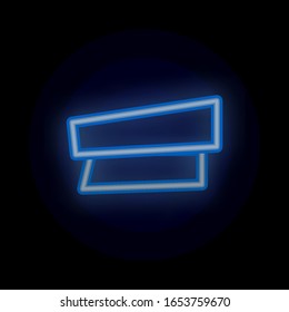 Tag, banner, for text, post color neon icon. Simple thin line, outline vector of tag icons for ui and ux, website or mobile application