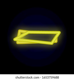 Tag, banner, for text, post color neon icon. Simple thin line, outline vector of tag icons for ui and ux, website or mobile application