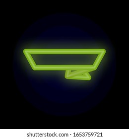 Tag, banner, for text, post color neon icon. Simple thin line, outline vector of tag icons for ui and ux, website or mobile application