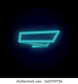 Tag, banner, for text, post color neon icon. Simple thin line, outline vector of tag icons for ui and ux, website or mobile application