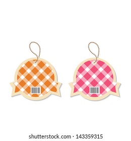 tag bar code scottish on white background