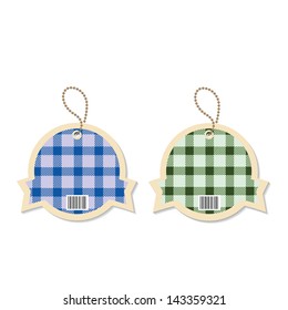 tag bar code scottish on white background