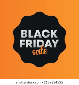 
Etiqueta Viernes Negro. Vector para descuento, ventas