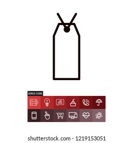 Tag black friday vector icon