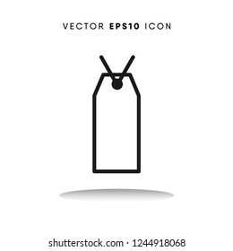 Tag black friday vector icon