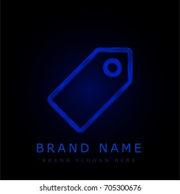 Tag blue chromium metallic logo